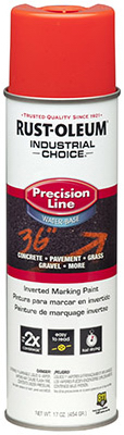 17OZ Fluorescent Red-Orange Precision Line Marking Paint