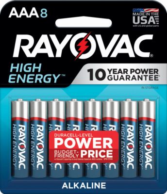 RAYO8PK AAA Alk Battery