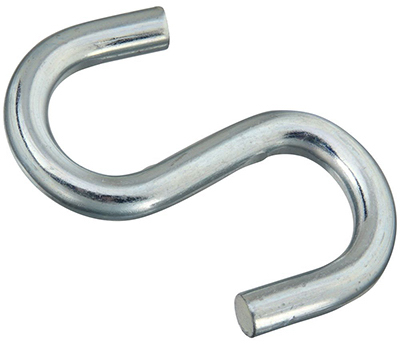 4" ZN Open S-Hook
