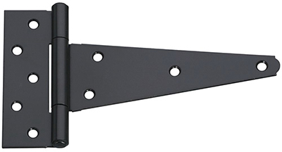 2PK 8" BLK HVY T-Hinge