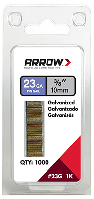 1000PK 3/8" Pin Nail