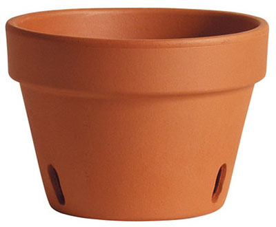 8" Clay Orchid Pot