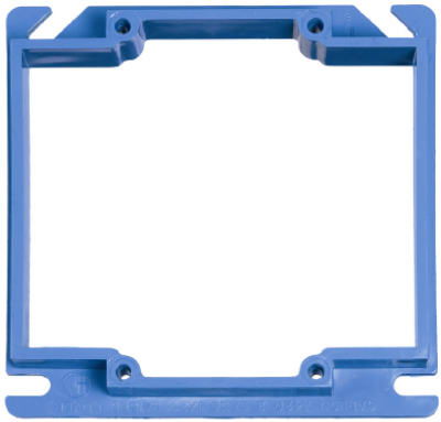 4" SQ 2G 1/2 Rise Cover