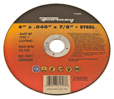 6" Type 1 Cutting Wheel