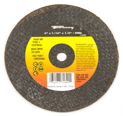 3x1/16x1/4 T1 Cut Wheel