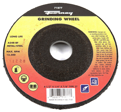 4.5x1/4x7/8 Grind Wheel