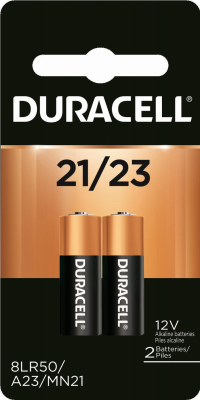 Duracell Alkaline Keyless Entry Battery, 21/23, 12-Volt, 2/Pack