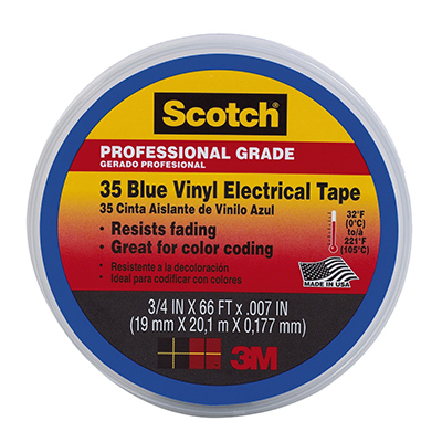 3/4x66BLU Pro Elec Tape
