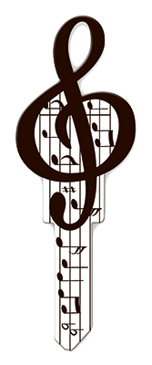KW1 Music Key Blank