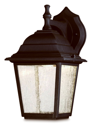 9W BLK LED Wall Lantern
