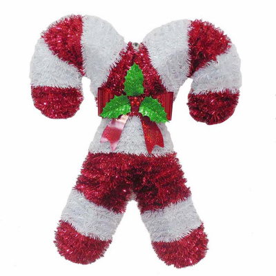 18"CandyCane Art Wreath