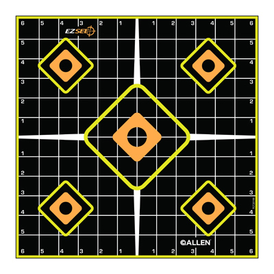 5PK 12" BLK Grid Target