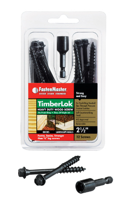 12PK 2.5"Timberlo Screw