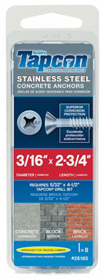 8PK 3/16x2.75 PH Anchor