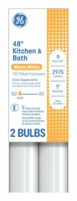 GE 2PK 32W K&B LGT Bulb