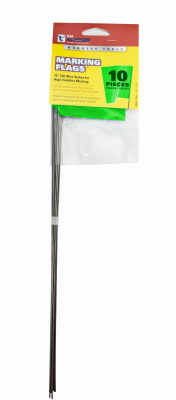 10PK 15" Lime Fluo Flag