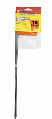 10PK 15" Glo ORG Flag