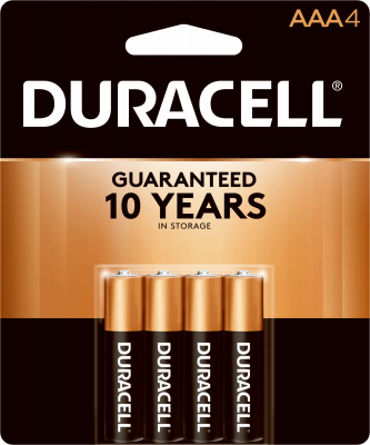 Duracell 4-Pack AAA Alkaline Batteries