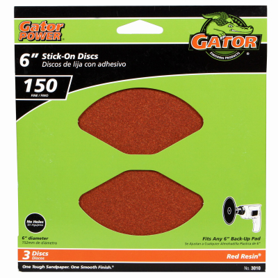 3PK 6"150G AO Sand Disc