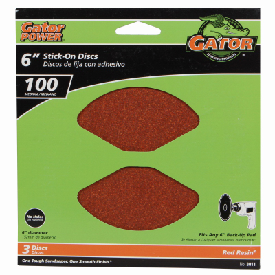 3PK 6"100G AO Sand Disc