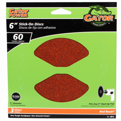 3PK 6" 60G AO Sand Disc