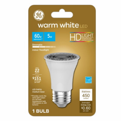 GE 5.5W WHT Par16 Bulb