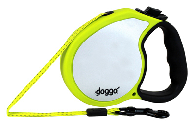 MED YEL Refle Dog Leash
