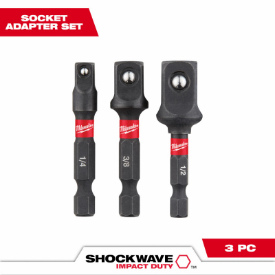 3PC 1/4"Hex Adapter Set