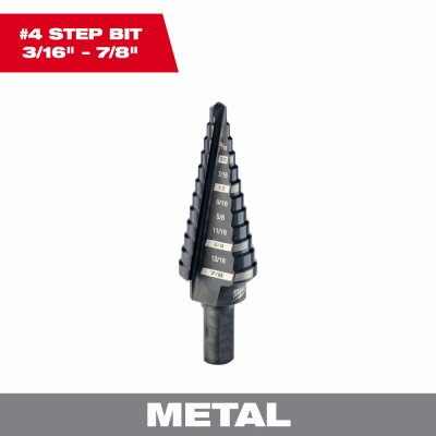 3/16-7/8 Step Drill Bit