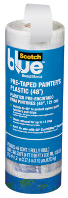 48x90 Pre-Tape Plastic