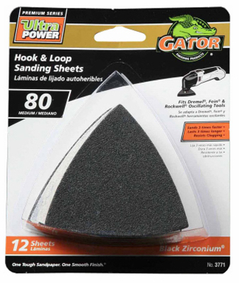 12PK 3"80G HL Sandpaper