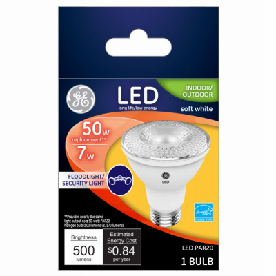 GE 7W SW Par20 FLD Bulb