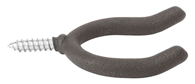 LG BLK DBL Screw Hook