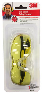 BLK/YEL Safety Glasses