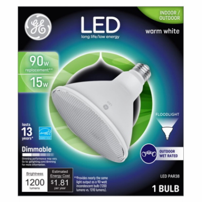 GE 15W WHT Par38 Bulb