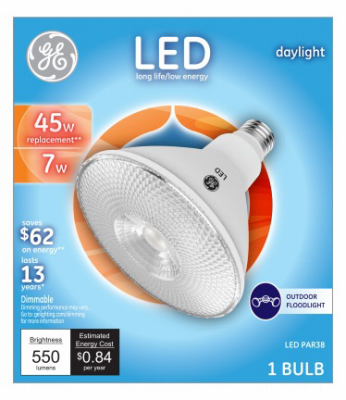 GE 7W Day Par38 Bulb