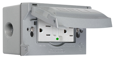 15A GRY GFCI Outlet Kit