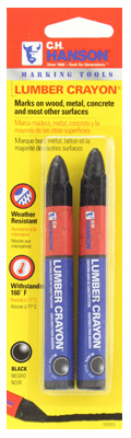 2PK BLK Lumber Crayon