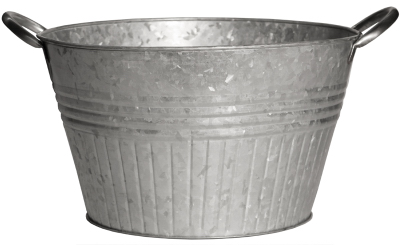 16"Galv RND Tub Planter