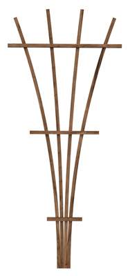 48" BRN WD Fan Trellis