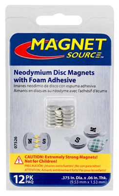 12PC Neo Discs/Adhesive