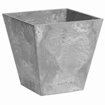 6" GRY SQ Ella Planter