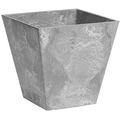 8" GRY SQ Ella Planter