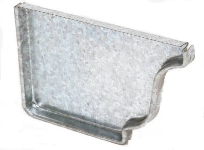 4" MF Galv Left End Cap
