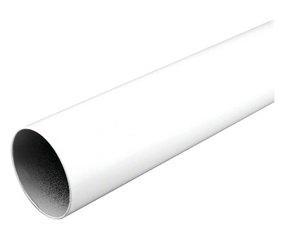 6' WHT STL Closet Pole