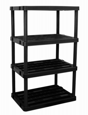 BLK 4Shelf Unit