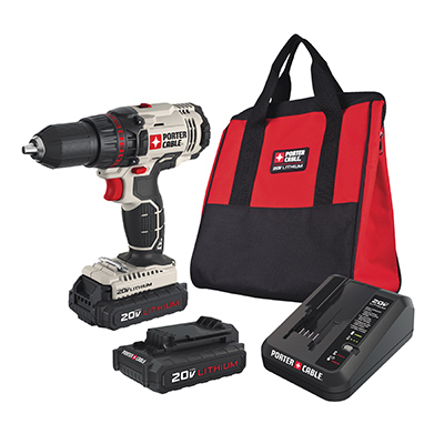 20V 1/2" Drill/DR Kit, 2/Pack