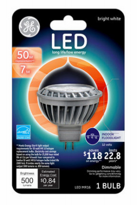 GE 7W WHT MR16 FLD Bulb
