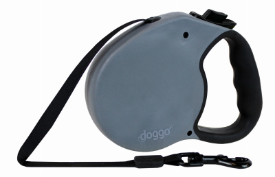 16'GRY MED Retrac Leash