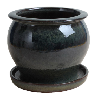 8" Drip GRN Studio Pot